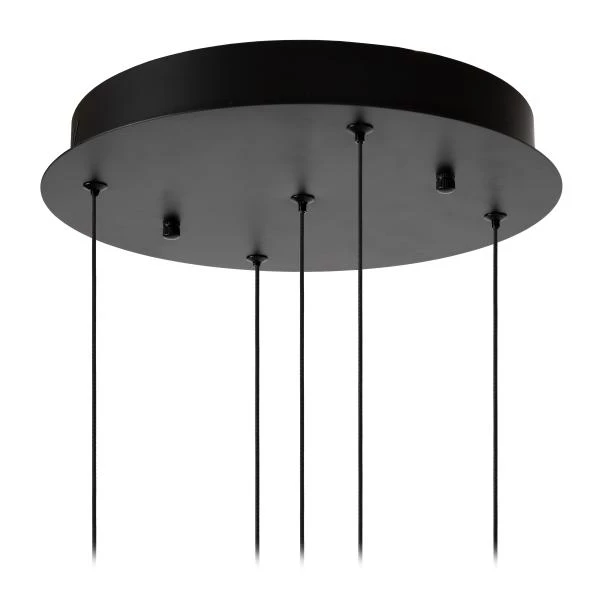 Lucide SENTUBAL - Suspension - Ø 35 cm - LED Dim. - 5x5,2W 2700K - Noir - détail 7